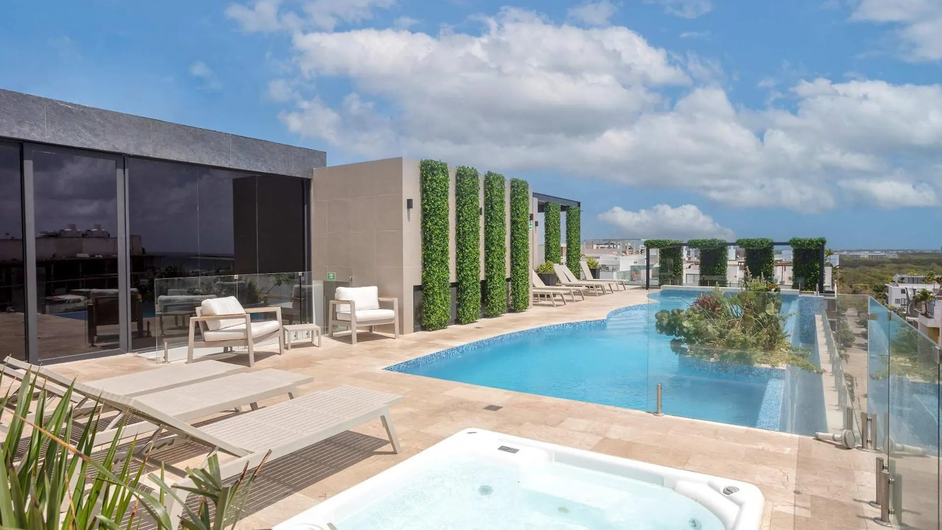 5Th-Floor Apartment With Ocean Views Rooftop Pool Playa del Carmen 0*,